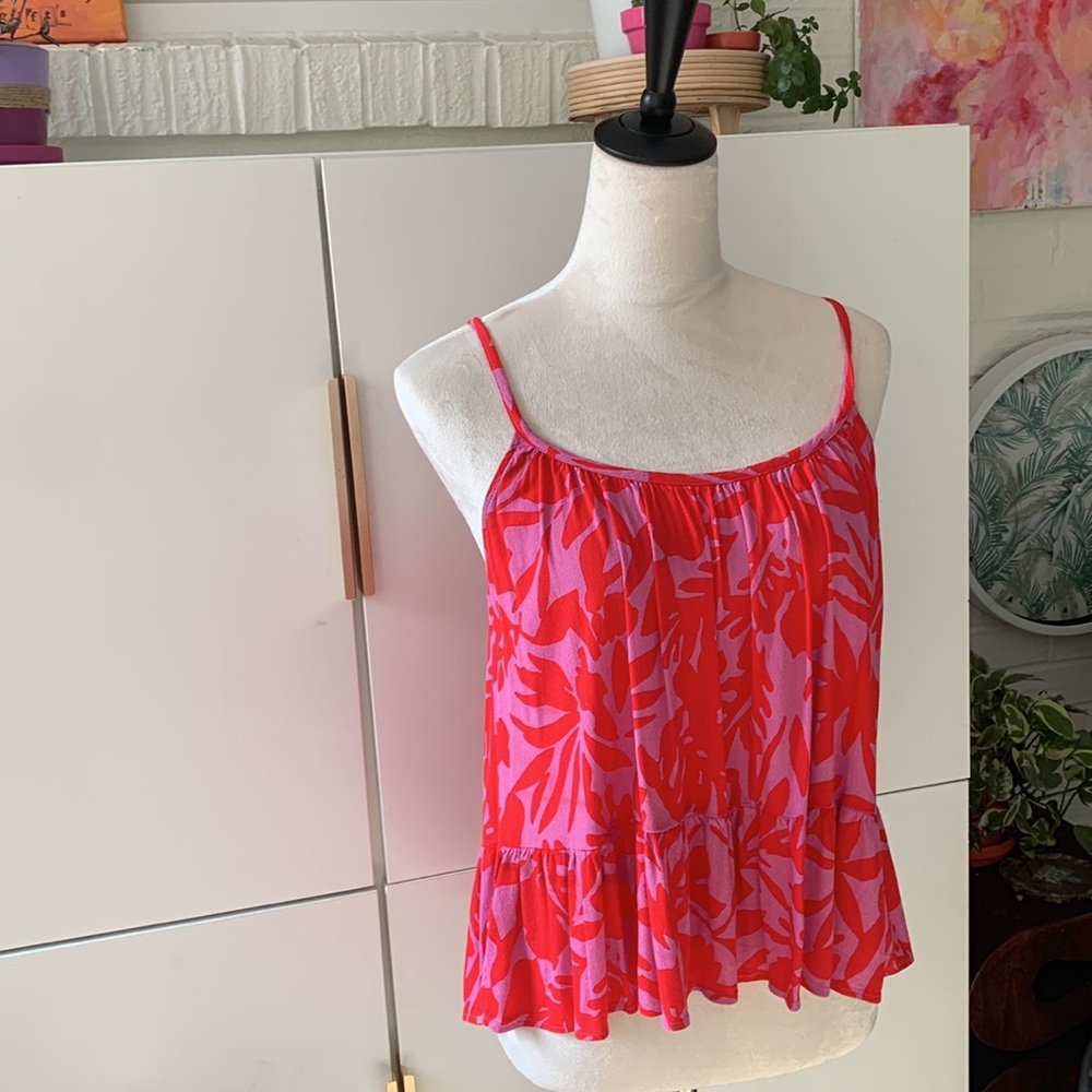 Loft spaghetti strap red/pink